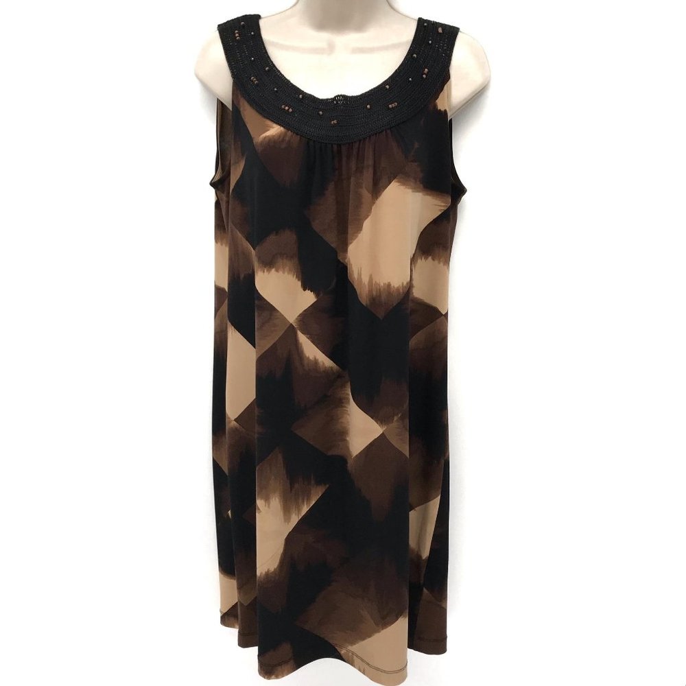 Dana Buchman Crochet Beaded Tunic/Dress M